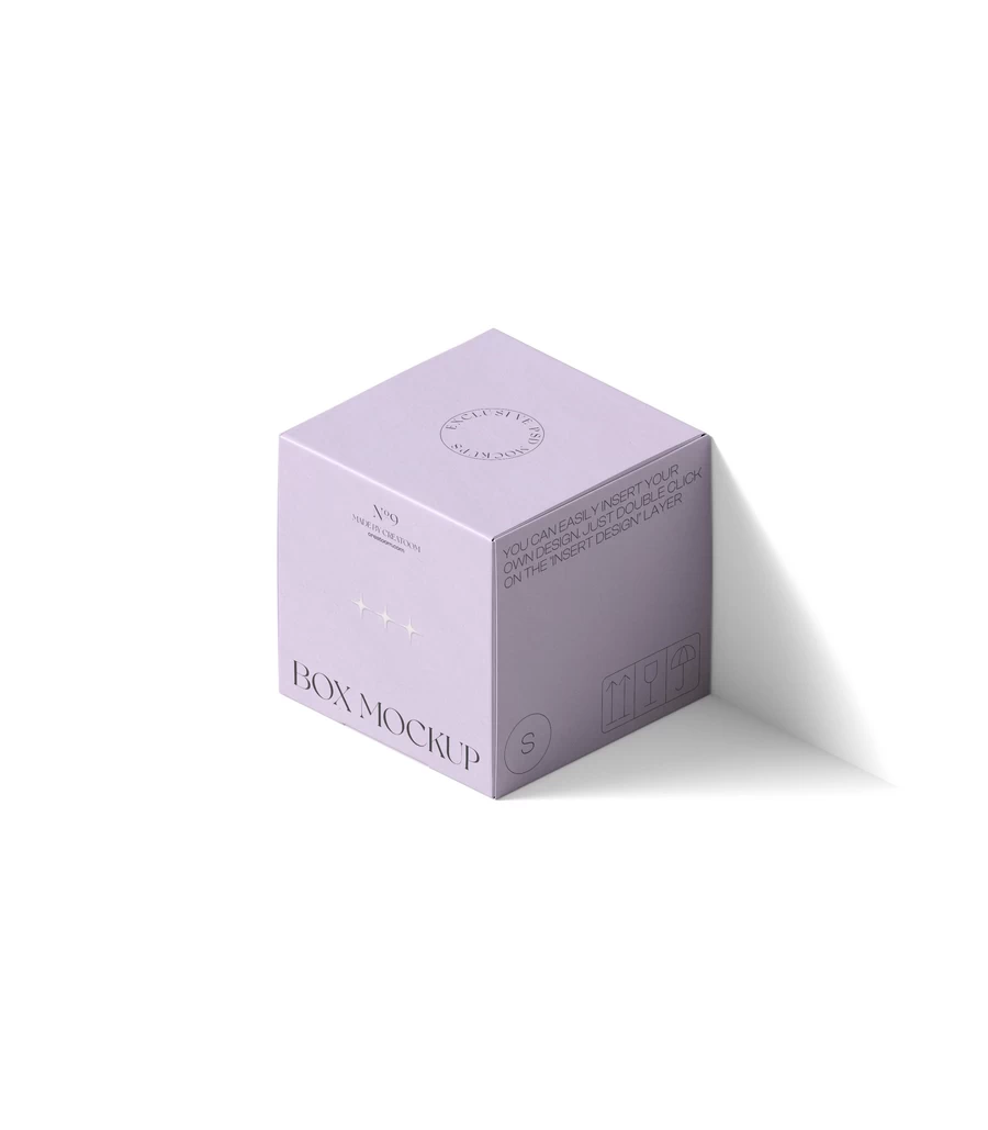品质正方形蜡烛香薰包装盒Logo设计vi效果图展示PSD贴图样机素材【007】
